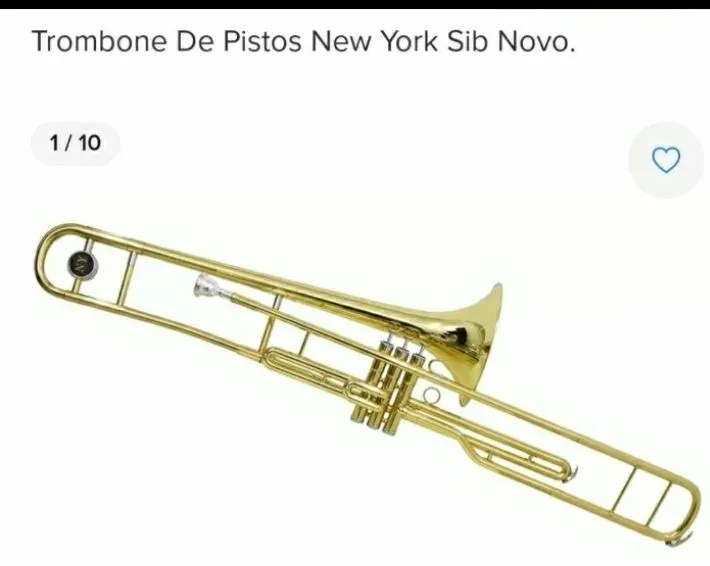 Trombone De Pistos New York Sib Novo