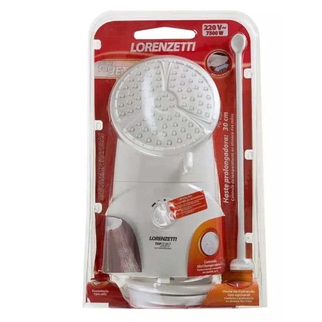 Chuveiro Top Jet Branco 4T 6400w Lorenzetti - Foto 3