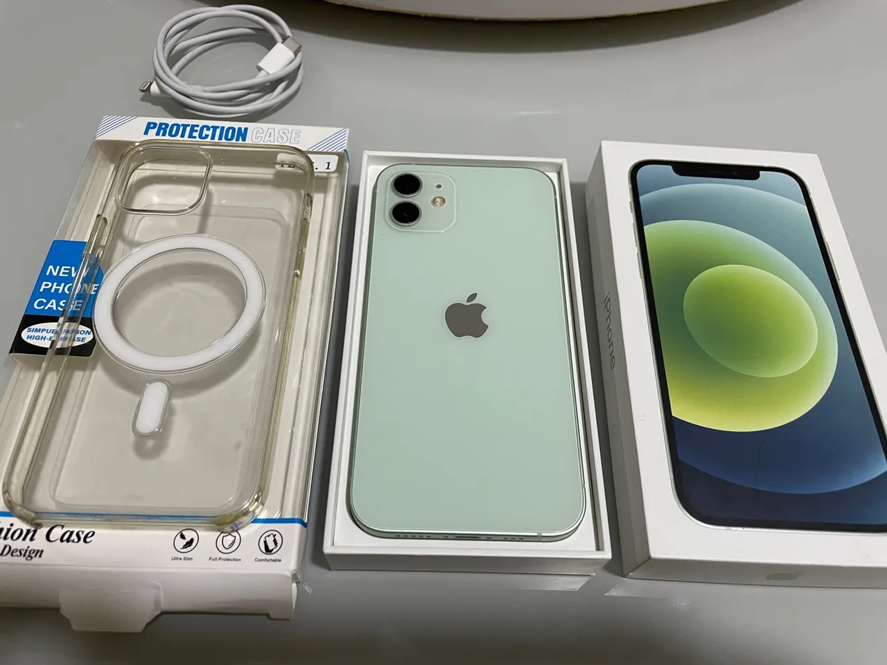 iPhone 12 Verde - Novo na Caixa + Acessórios