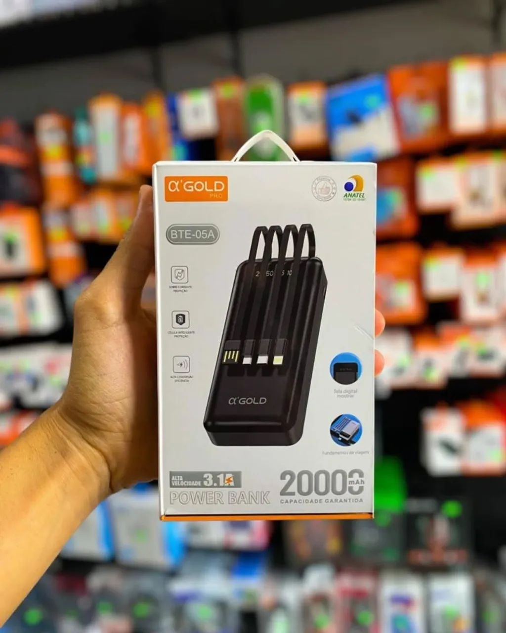 Carregador Portátil Power Bank novos com garantia 20.000mah 10000mAh 3.1A - Diversas Cores