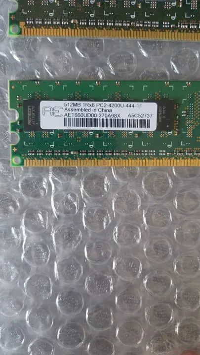 2 memorias 512MB PC2-4200U