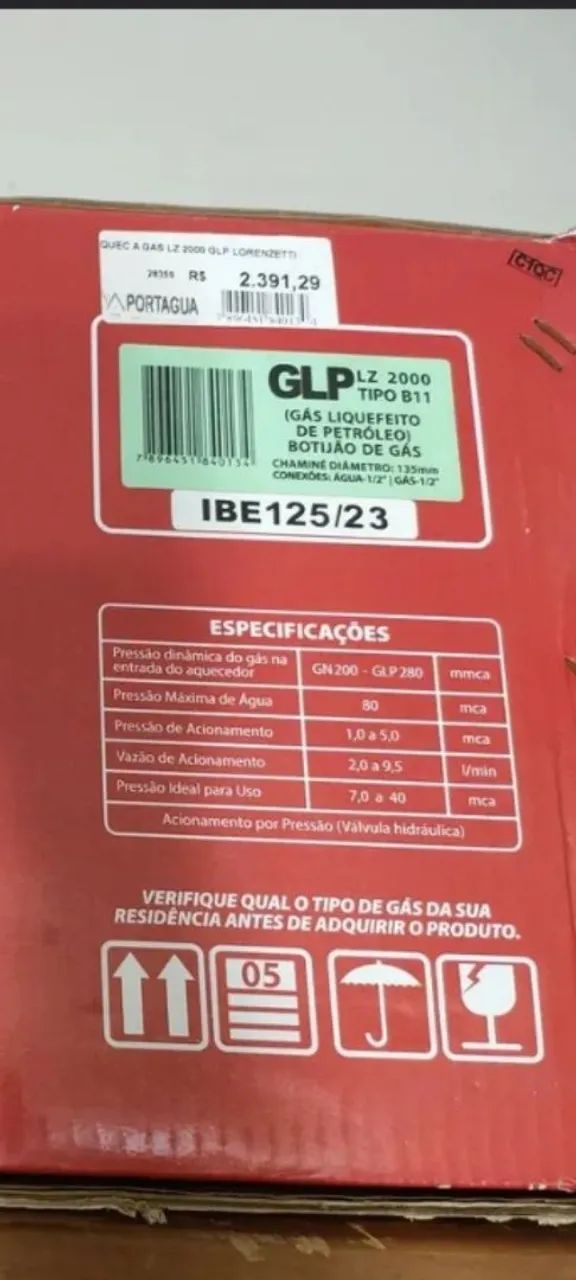 Aquecedor de Água Lorenzetti Lz 2000. GLP  - Foto 4