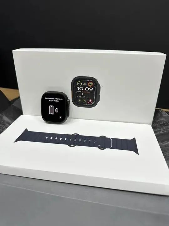 Apple Watch Ultra 2 Black Caixa + cabo + pulseira 