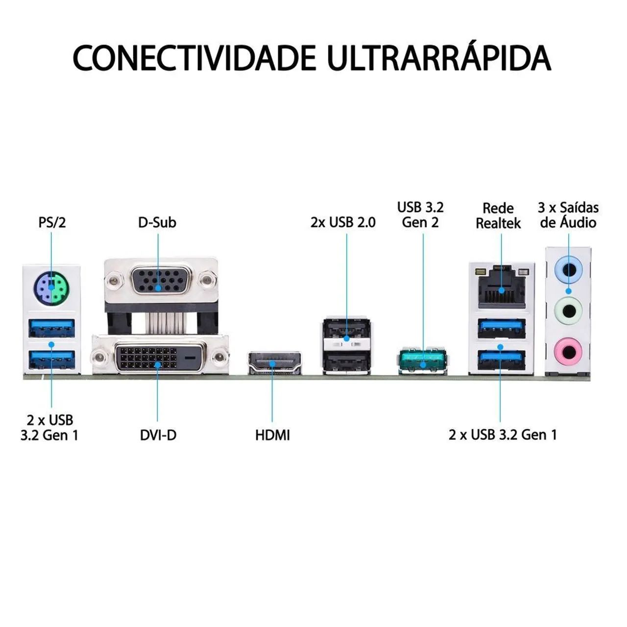 Placa mãe Asus Prime A520M-E - Foto 6