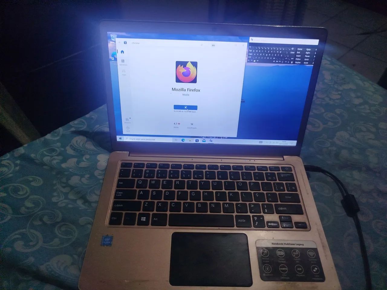 Notebook Multilaser Legacy,com defeito apenas no teclado. Para vender! - Foto 2