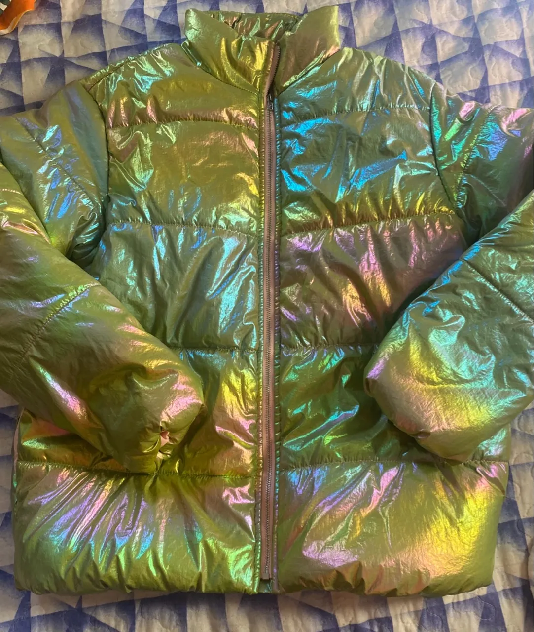 Casaco puder perfeito Infantil Holográfico SHEIN