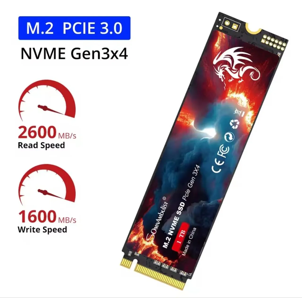 SSD Lexar NM620 256GB M.2 NVMe PCIe 3.0 - Novo na caixa