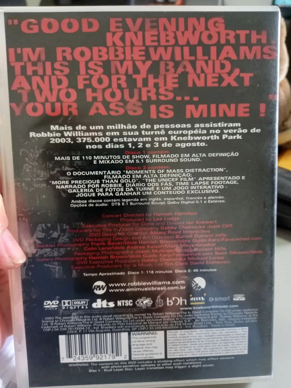 DVD Robbie Williams - What We Did Last Summer - Foto 2