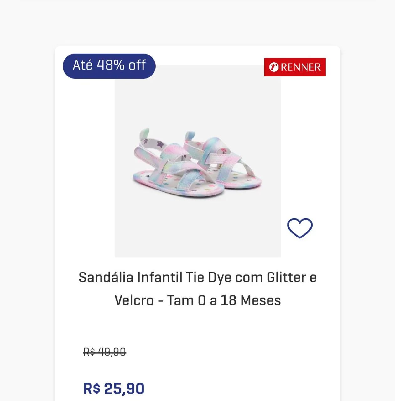 Sandália bebê com glitter e velcro - Foto 3