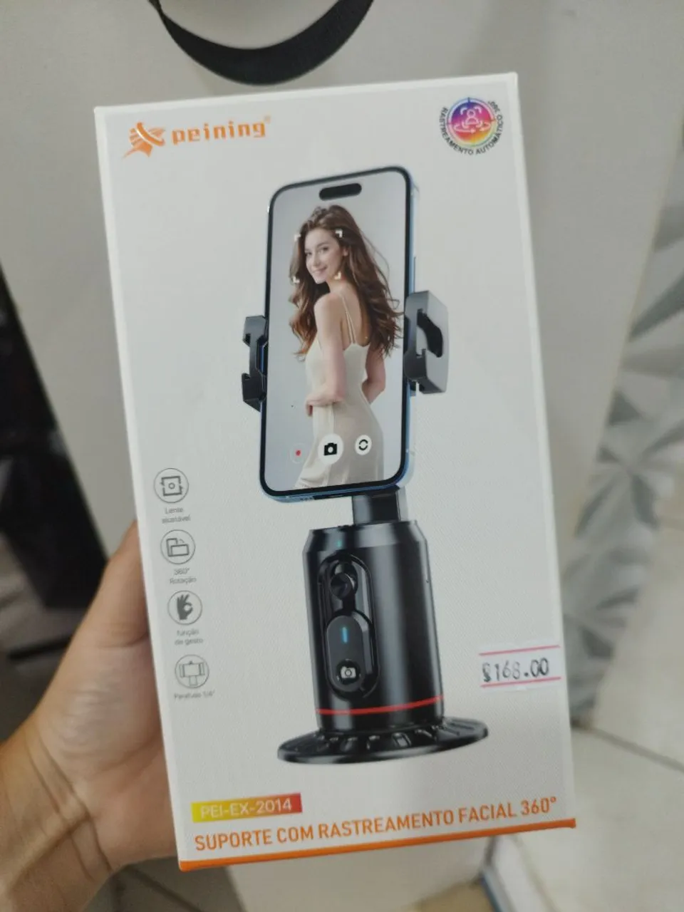 Suporte com rastreamento facial 360° - Peining