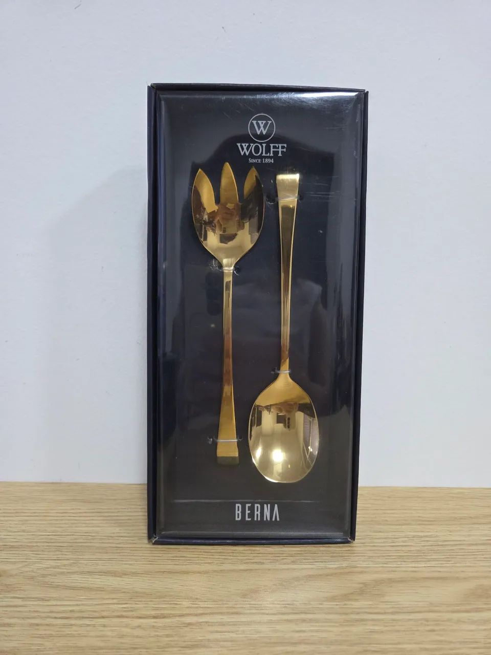 Conjunto de talheres de servir da Wolff modelo Berna dourado - 5 peças novas - Foto 3