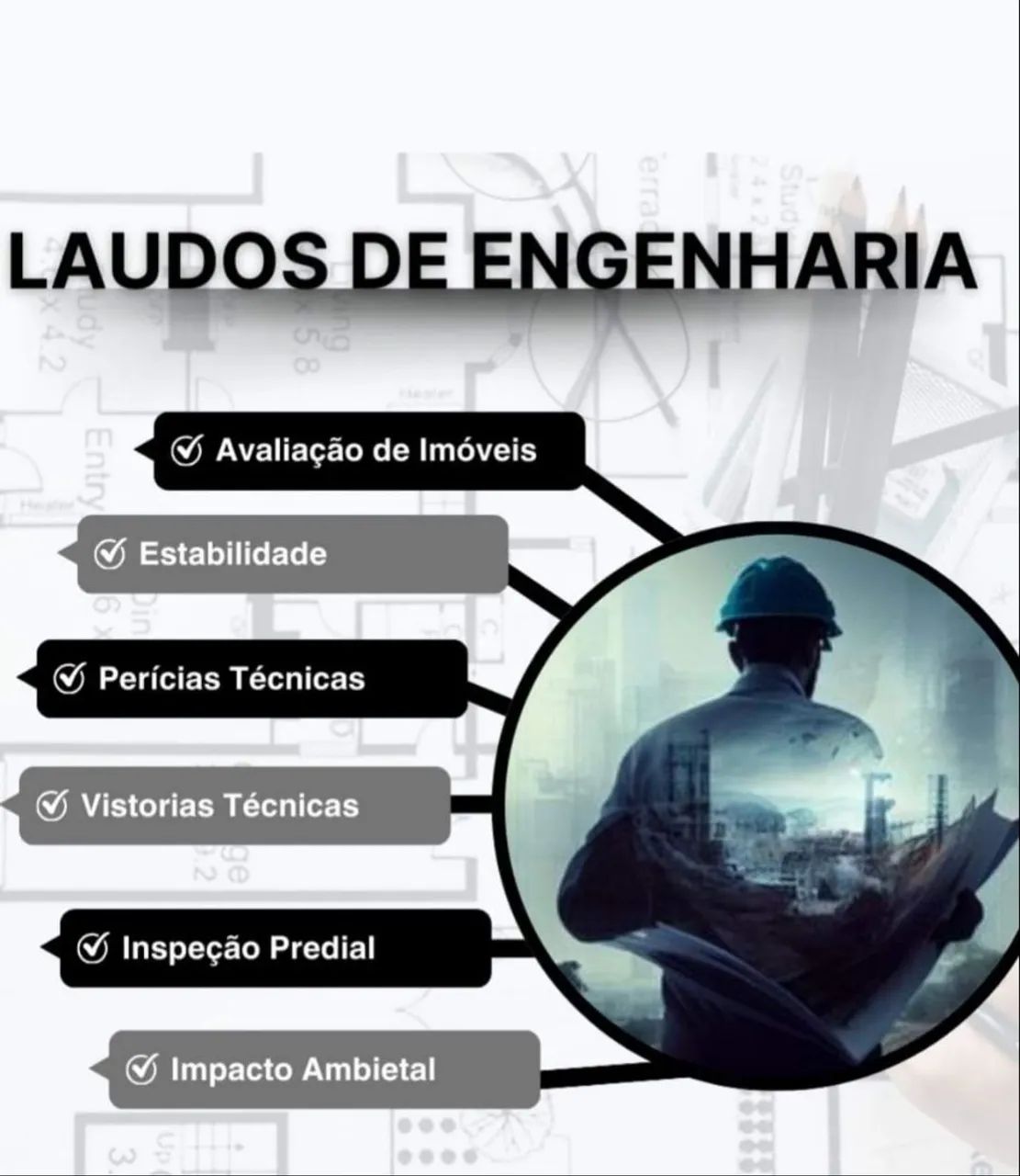 Faço laudos técnicos de engenharia 