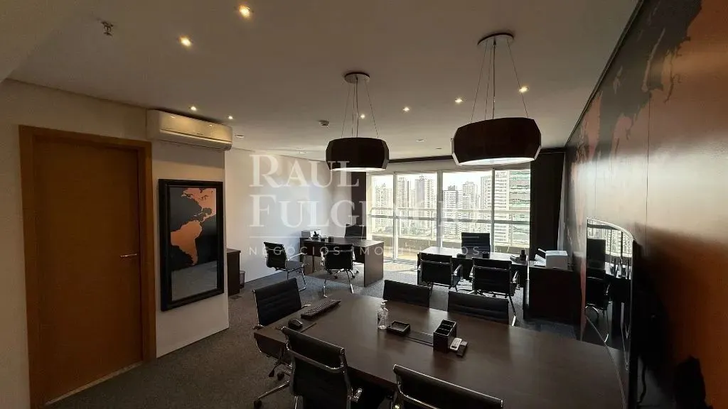 Sala mobiliada para alugar no Palhano Premium