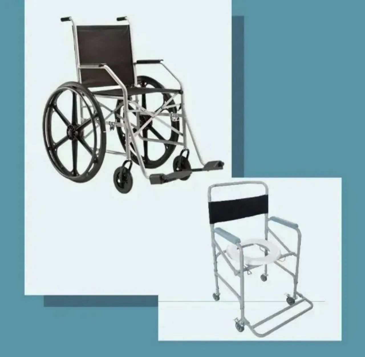 Cadeira de Rodas e Cadeira de Banho Hospitalar