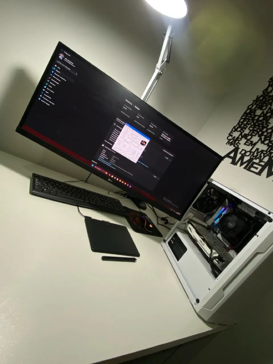 PC Gamer + Monitor Ultrawide + Cadeira + Mesa de Brinde Pronto pra jogar! - Foto 2