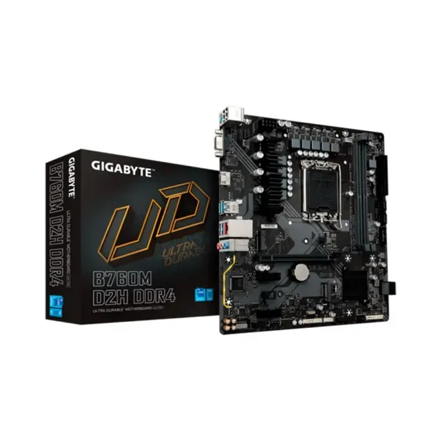 Placa Mãe Gigabyte B760M D2H - NOVA, LGA 1700, Micro ATX, DDR4