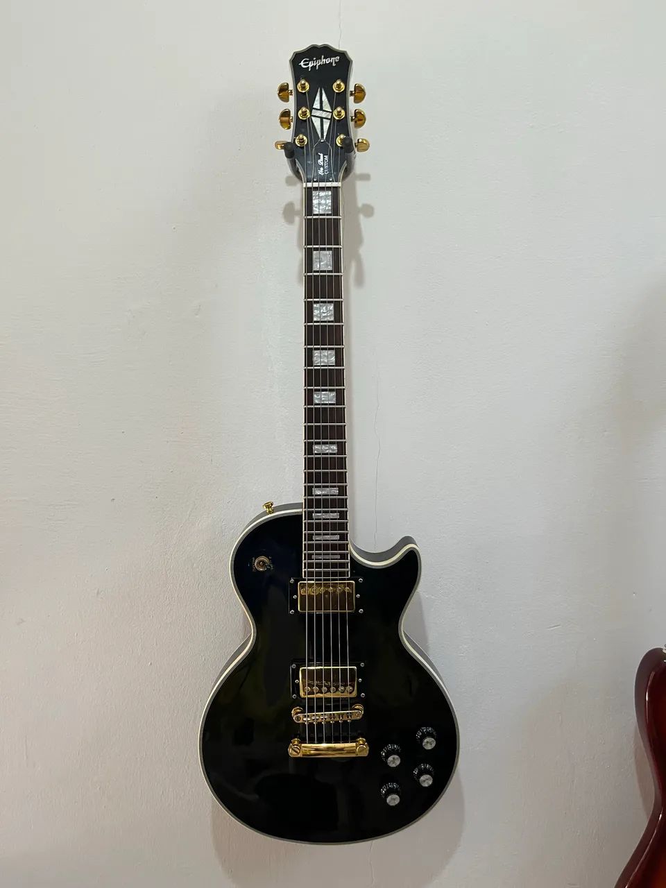 Guitarra Epiphone Lespaul Custom Black - Instrumentos musicais