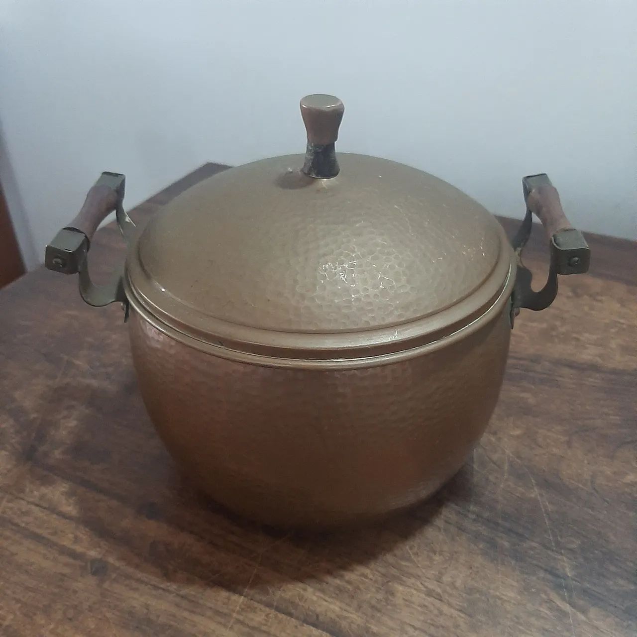 Panela de Cobre Antiga Decorativa - Foto 4