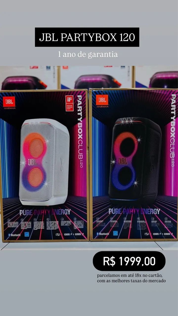 Jbl partybox 120 LACRADA E COM NF64573375845123120