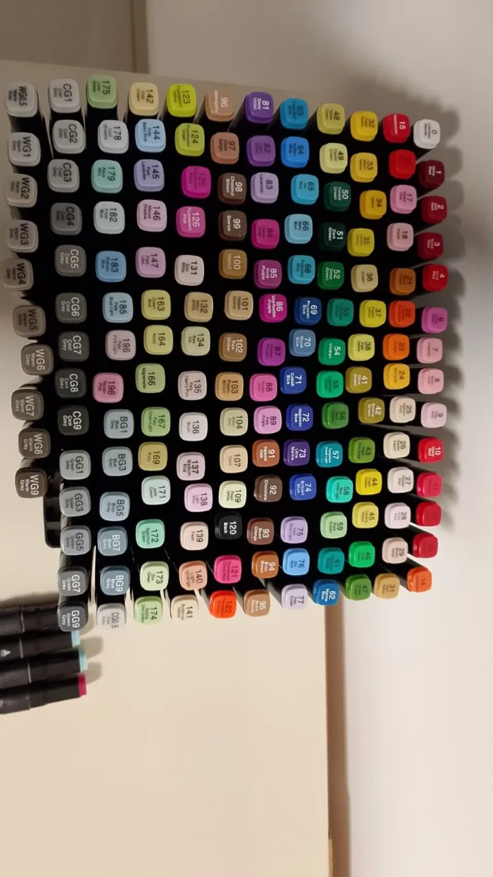 Caneta Touch 168 cores  (Ponta Dupla)
