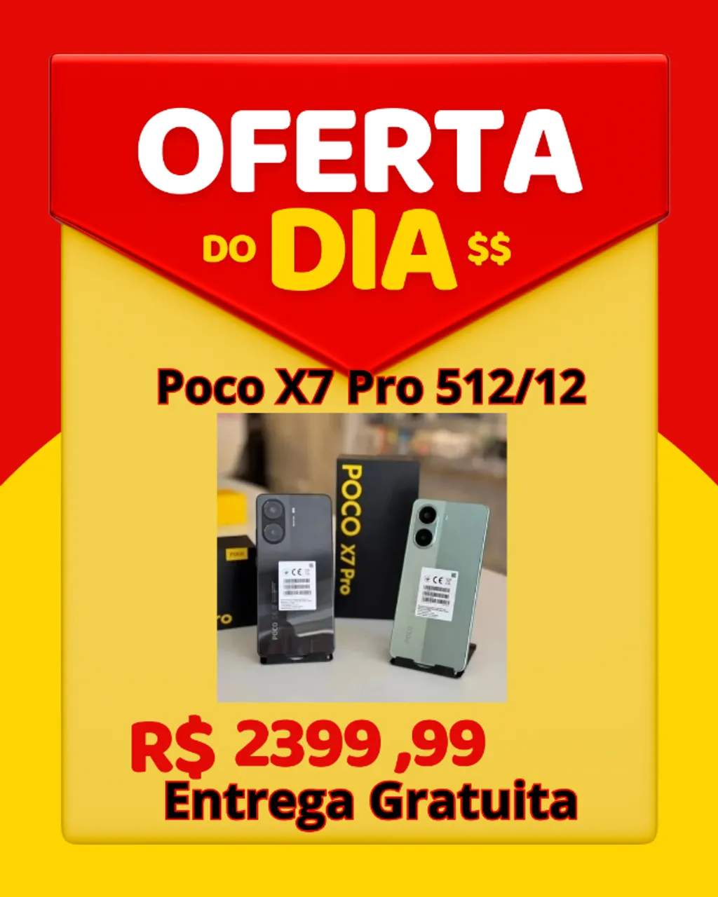 Smartphone X7 Pro 5G Ultima Geração 512Gb 12Gb Versao Global Entrega Gratuita