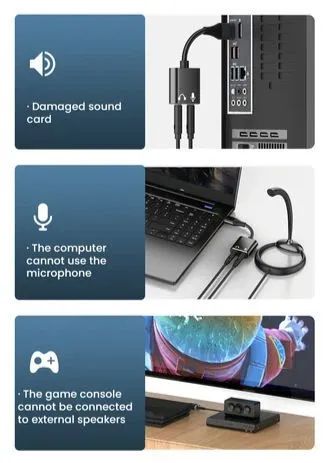 Adaptador USB de Áudio - Placa de Som Externa - Foto 2