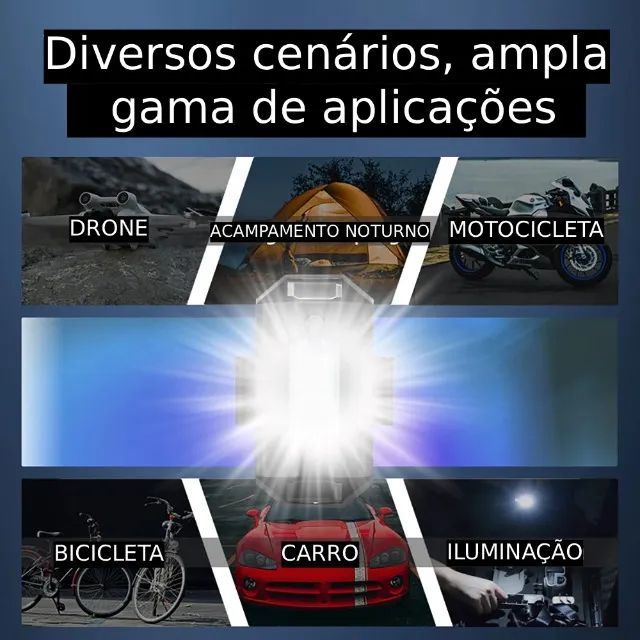Led Para Drone Dji Fimi Autel Bike Camping Carro Moto Brdrc Rgb Sem Fio 7 Cores - Foto 5