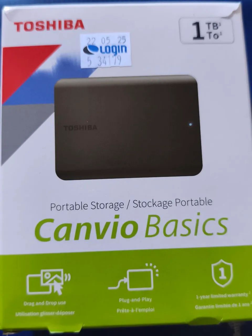 Toshiba Portátil 1TB Cambio Basics