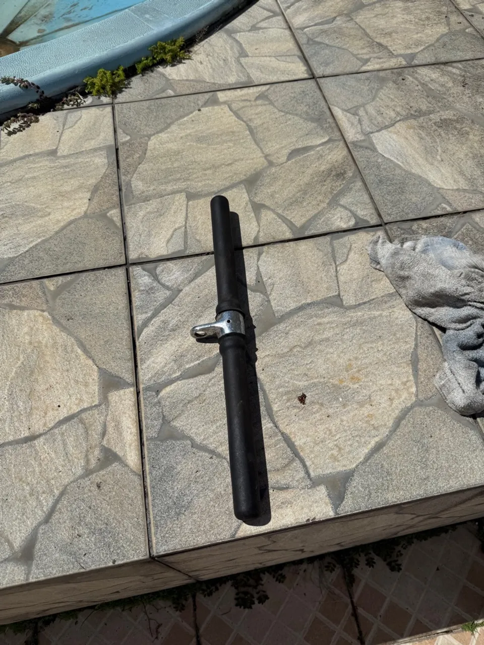 Barra reta tríceps emborrachado