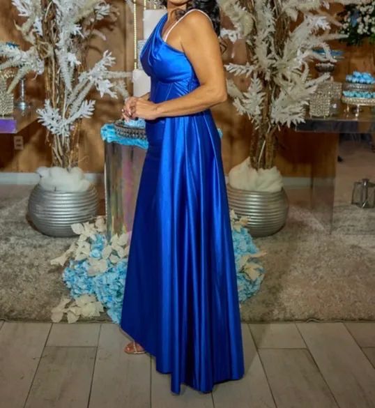 Vestido azul festa