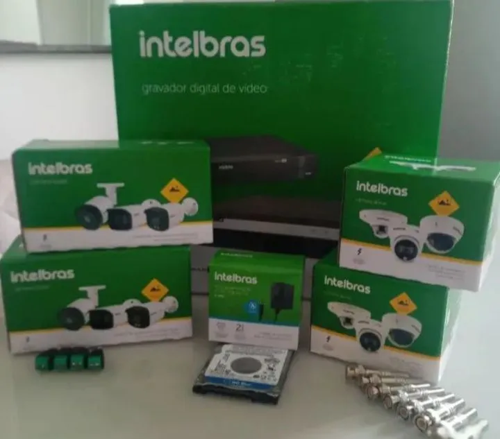 Kit Câmeras de Segurança Intelbras Completo