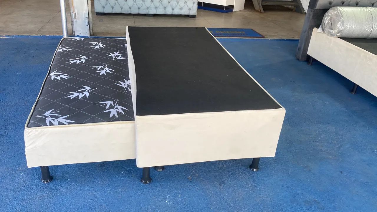 CAMA BOX COM COLCHÃO NA AUXILIAR 