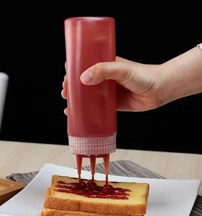 Bisnaga para Molhos 3 bicos 450ML  - Foto 4