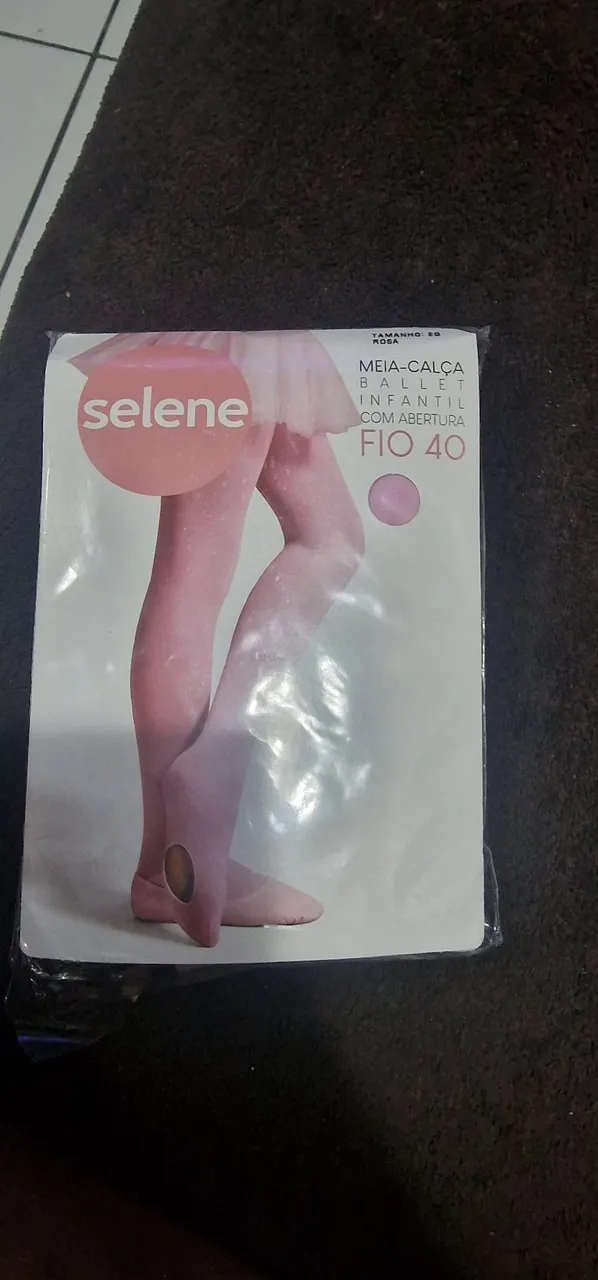 Meia-calça Ballet Infantil Selene com Abertura
