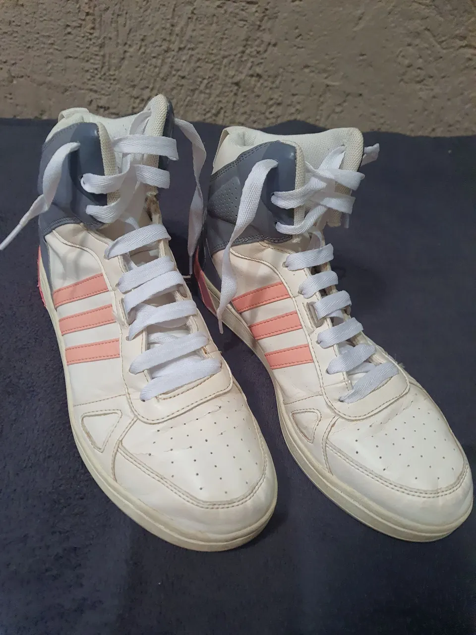 Tênis Adidas Cano Alto Em Couro Legítimo