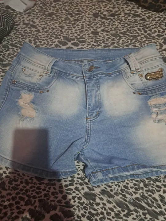 Short Jeans Destroyed Feminino