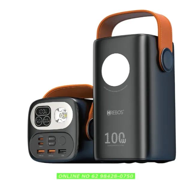 Power Bank 60.000mah 100w Hrebos Pb-999 P/ Celular ou Starlink Mini