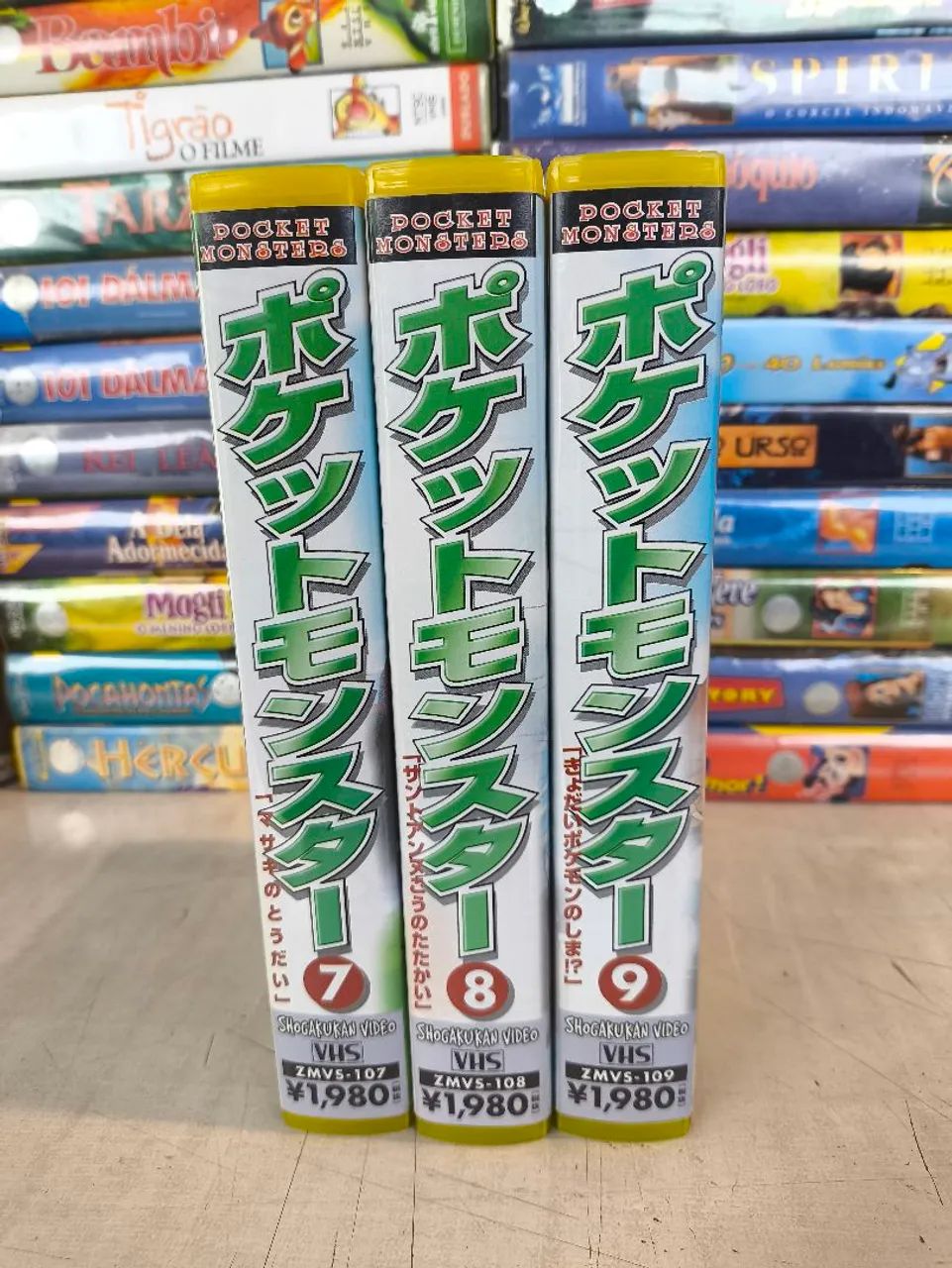 Fita  vhs pokémon japonês episódios 7 ,.8 e 9. Para colecionador rara  - Foto 3