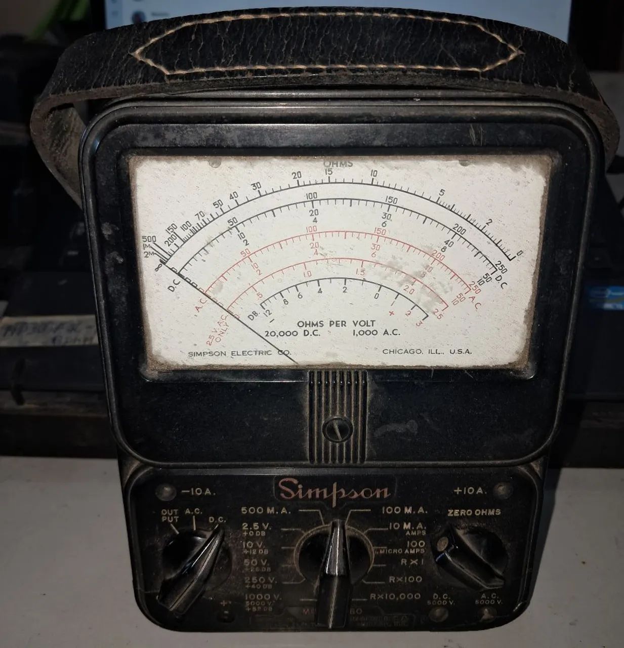 Multímetro Simpson analógico vintage modelo 260 - Foto 3