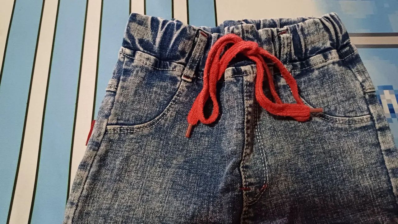 Calça Jeans Infantil com Patchs - Foto 3