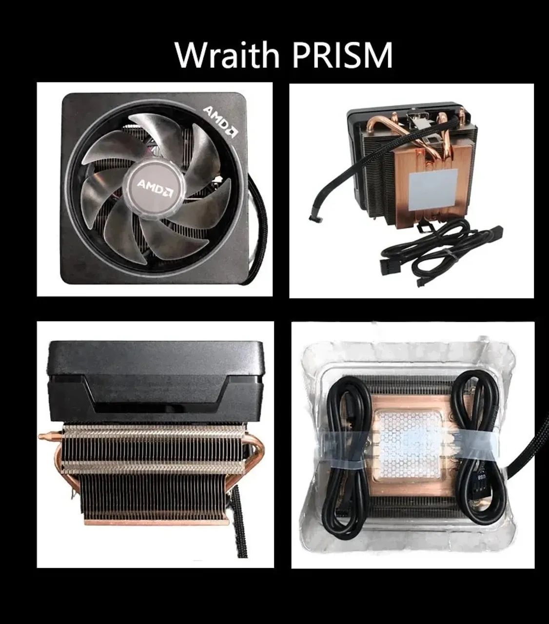  NOVO LACRADO - Wraith Prism LED RGB Ryzen 7 Ryzen 9 AM4/AM5 - Foto 2