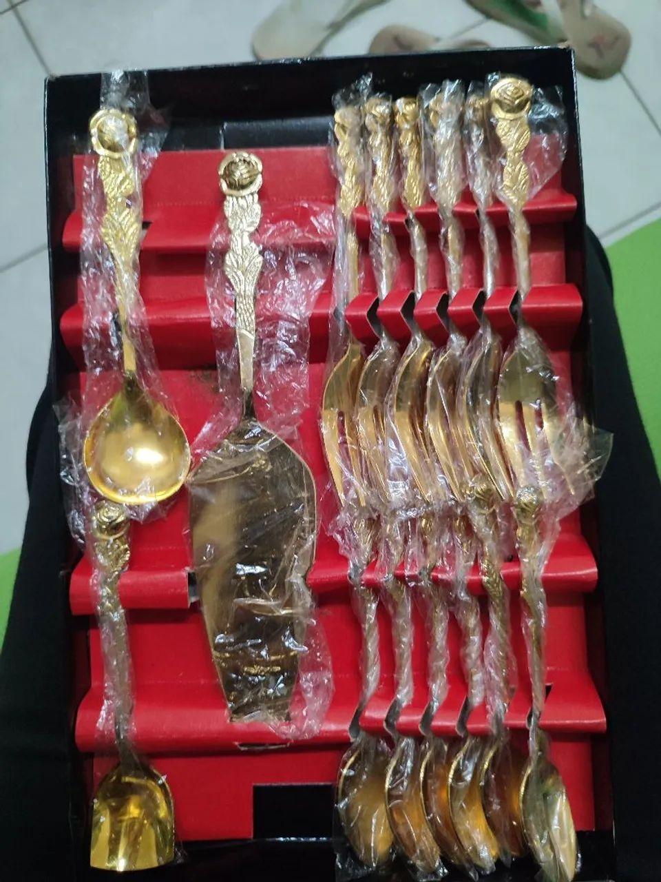 Talheres dourado  - Foto 4
