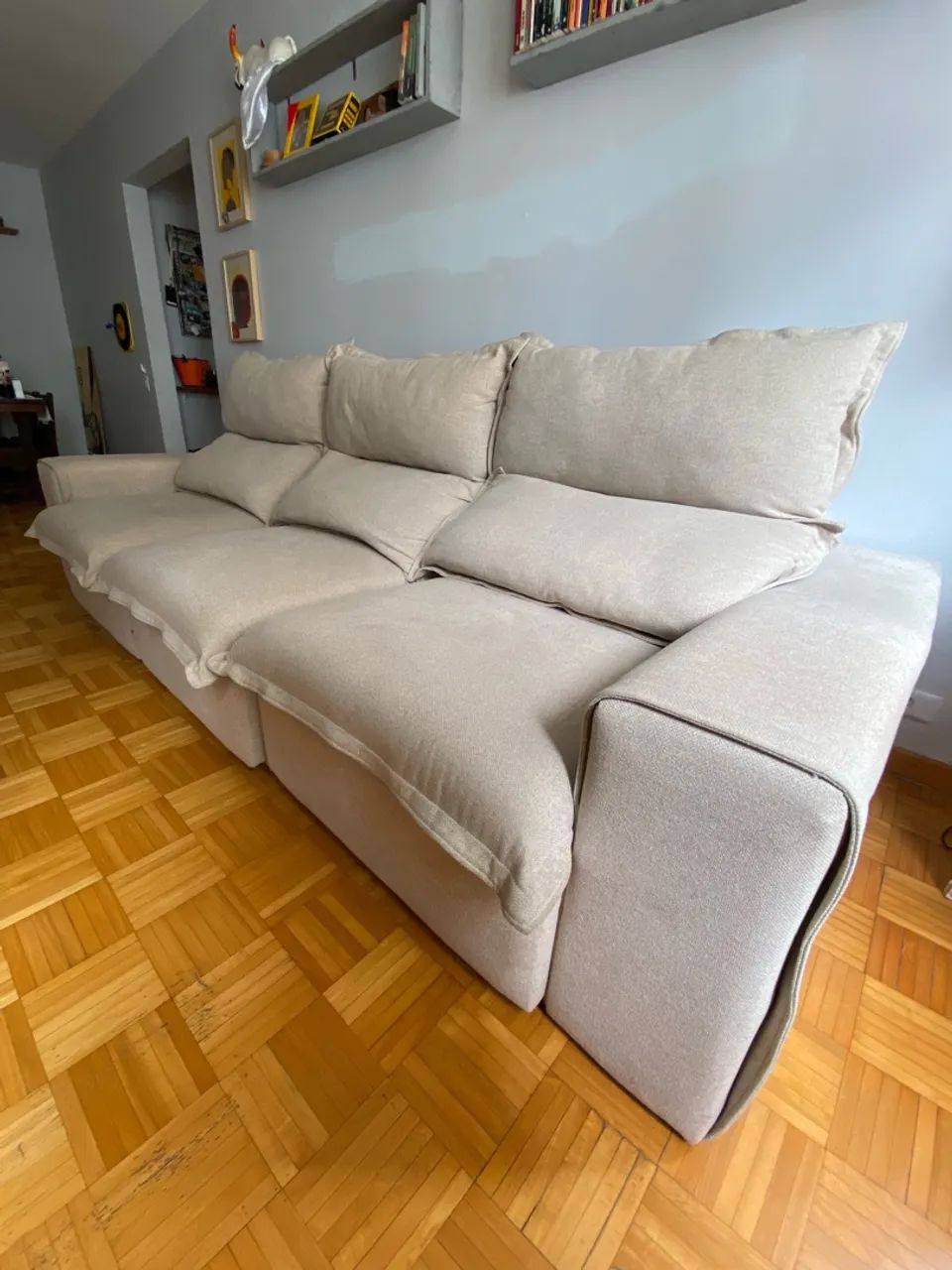 Sofá Retrátil e Reclinável Milano 2,90m (3 Módulos) - Molas Ensacadas - Foto 3