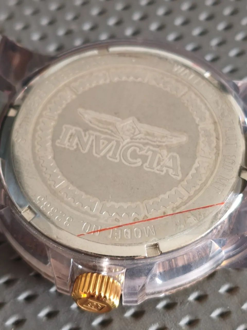 Invicta 32335 Pro Diver - 51.5mm transparence com cinza e dourado - Foto 4