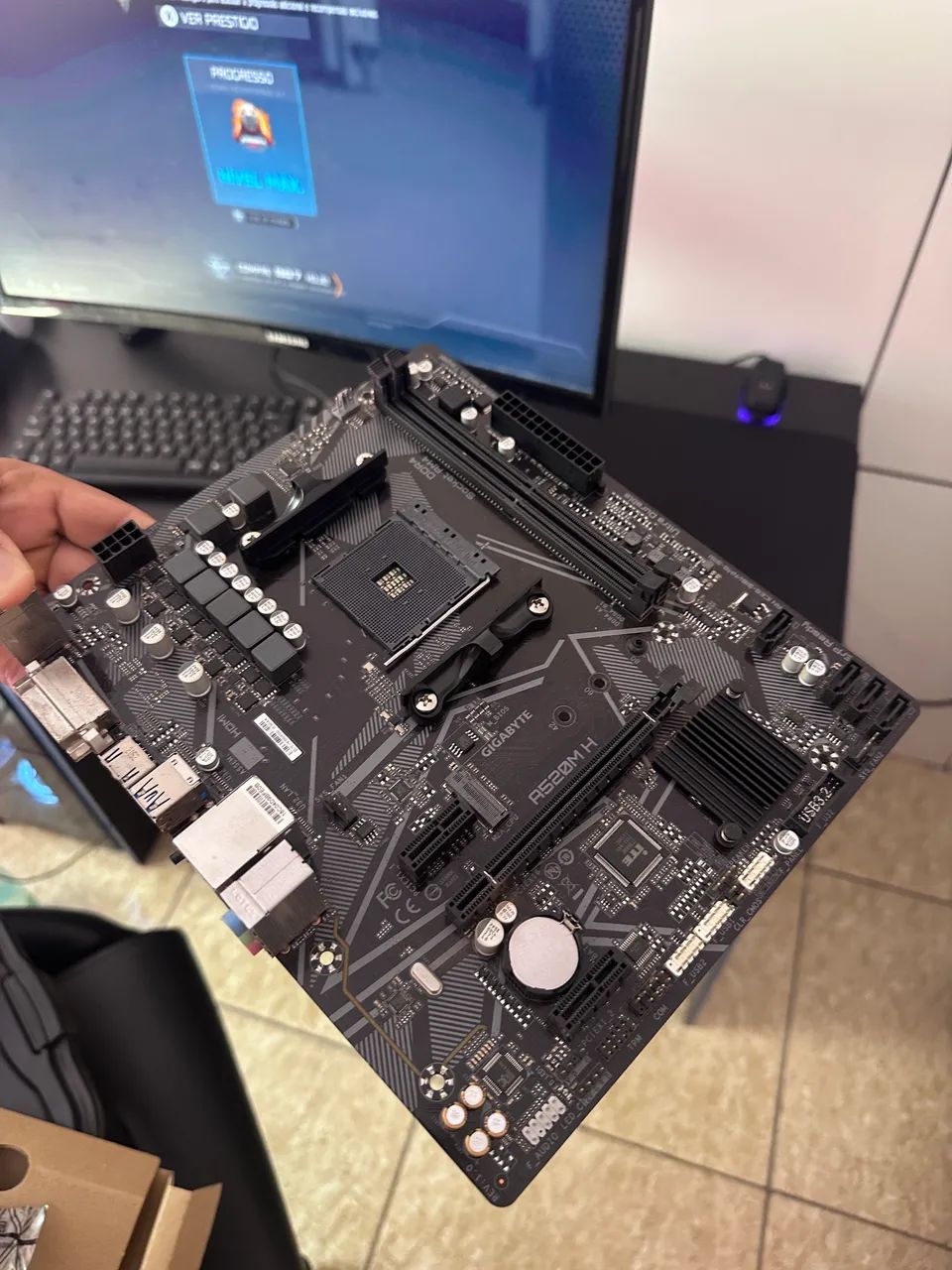 Placa mãe A520M Gigabyte  - Foto 3