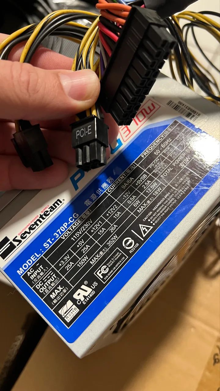 Fonte ATX 370w Real com Plug pciex pra Computador  - Foto 4