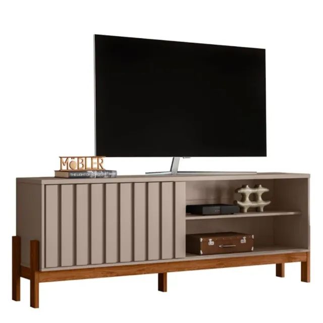Rack Bancada Aurora 1,88m para TV de até 75 Pérola - Foto 3