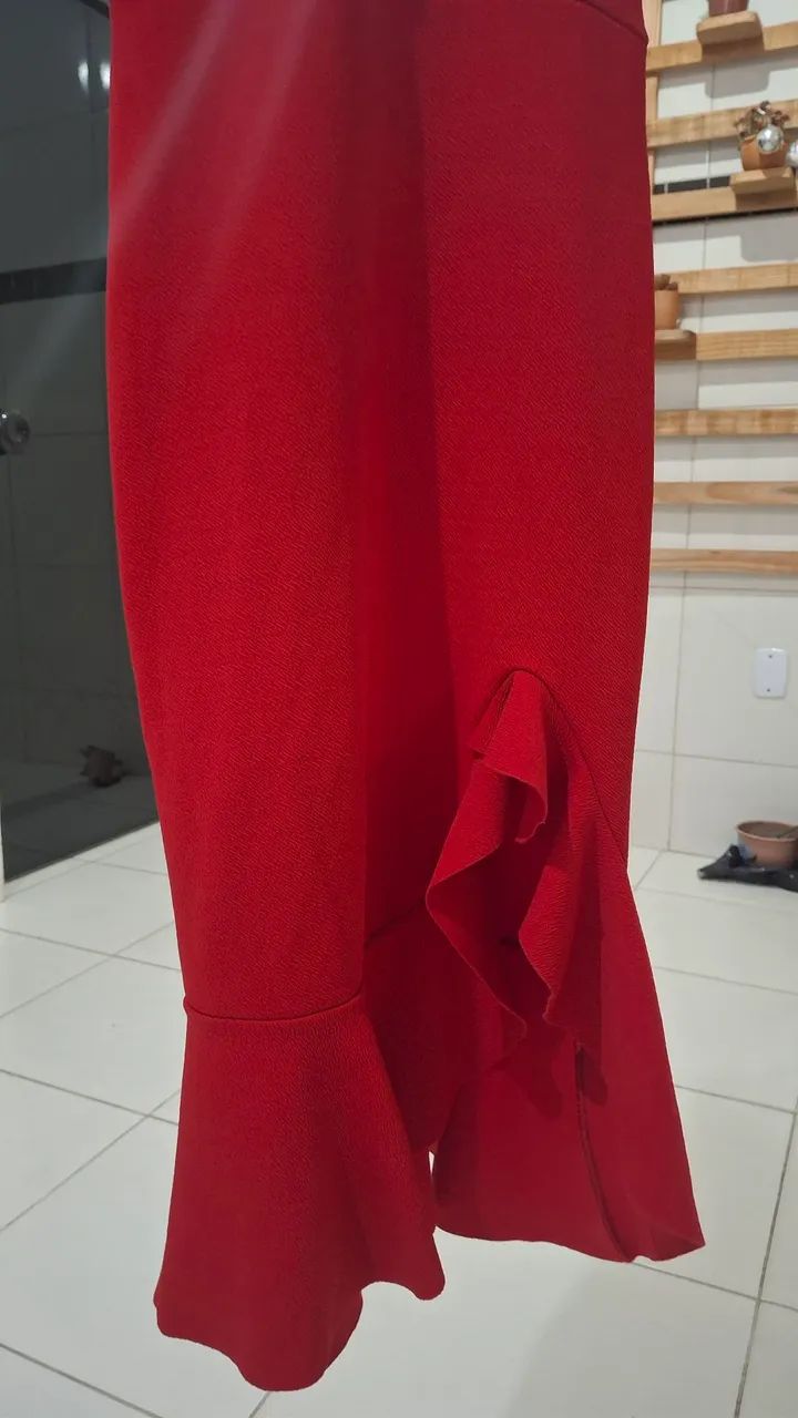 Vestido vermelho curto - Foto 3