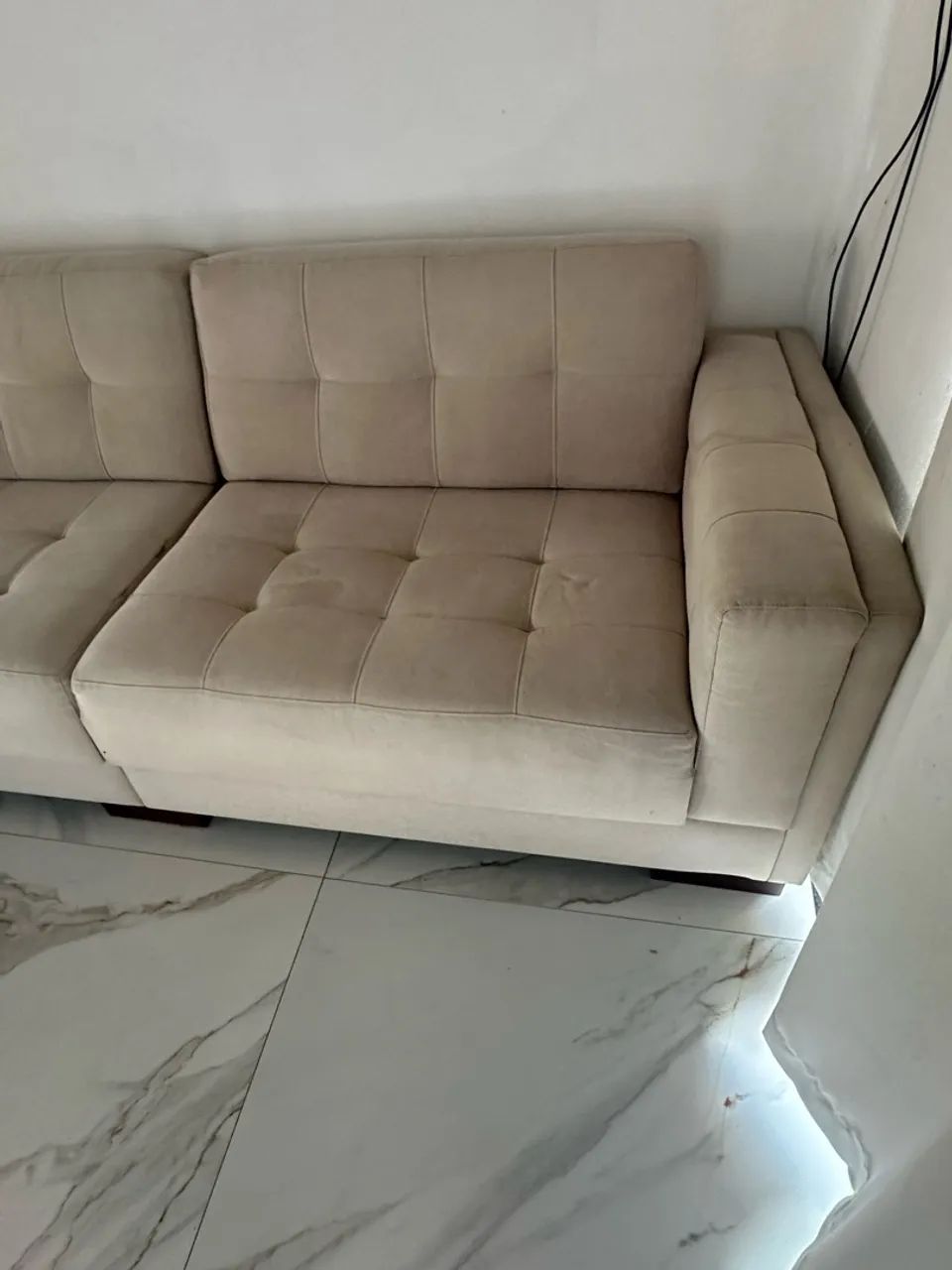 Sofá de linho 6 lugares - Foto 4