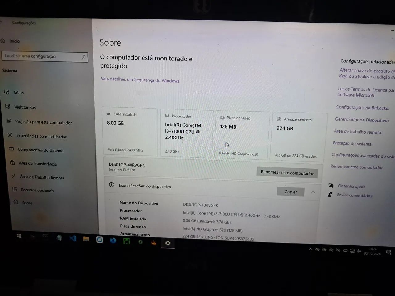 Notebook Dell funciona tudo 700,00 - Foto 3